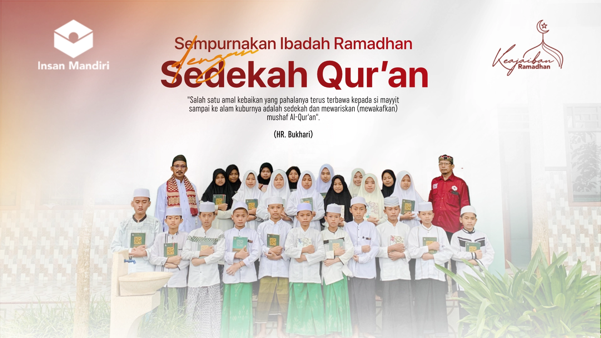 Sedekah Al-Qur’an untuk Santri Tahfidz