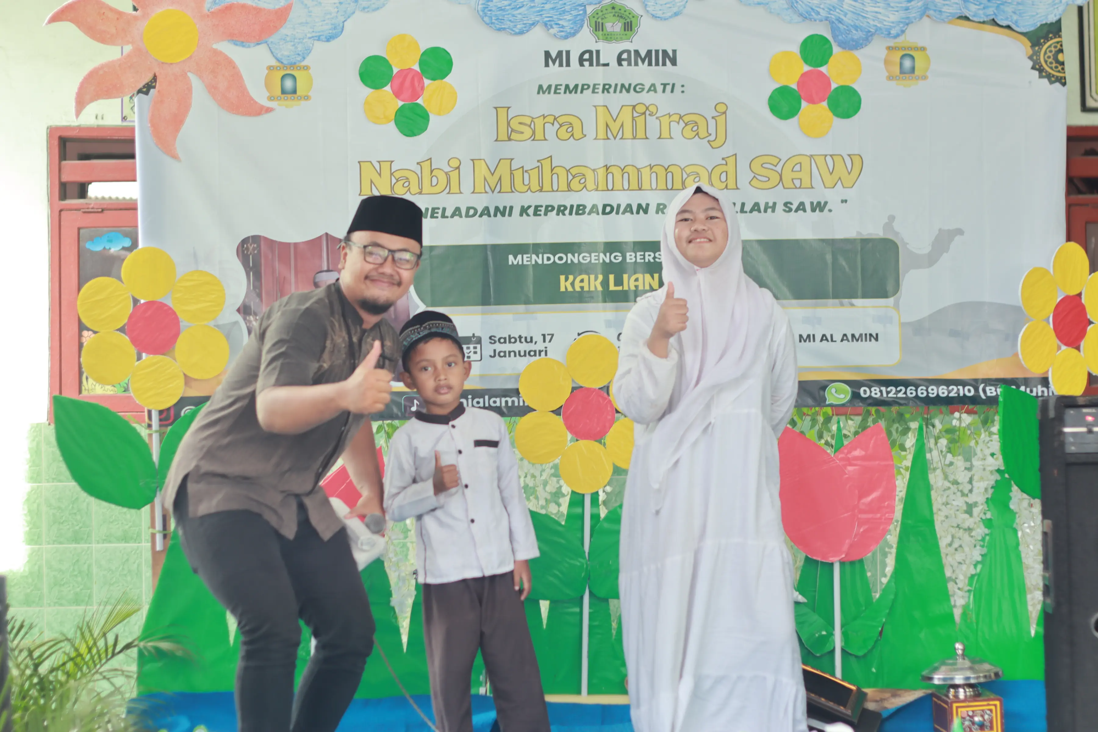 Insan Berkisah di RA dan MI Al Amin Keboharan, Edukasi Isra’ Mi’raj dengan Cara Menyenangkan