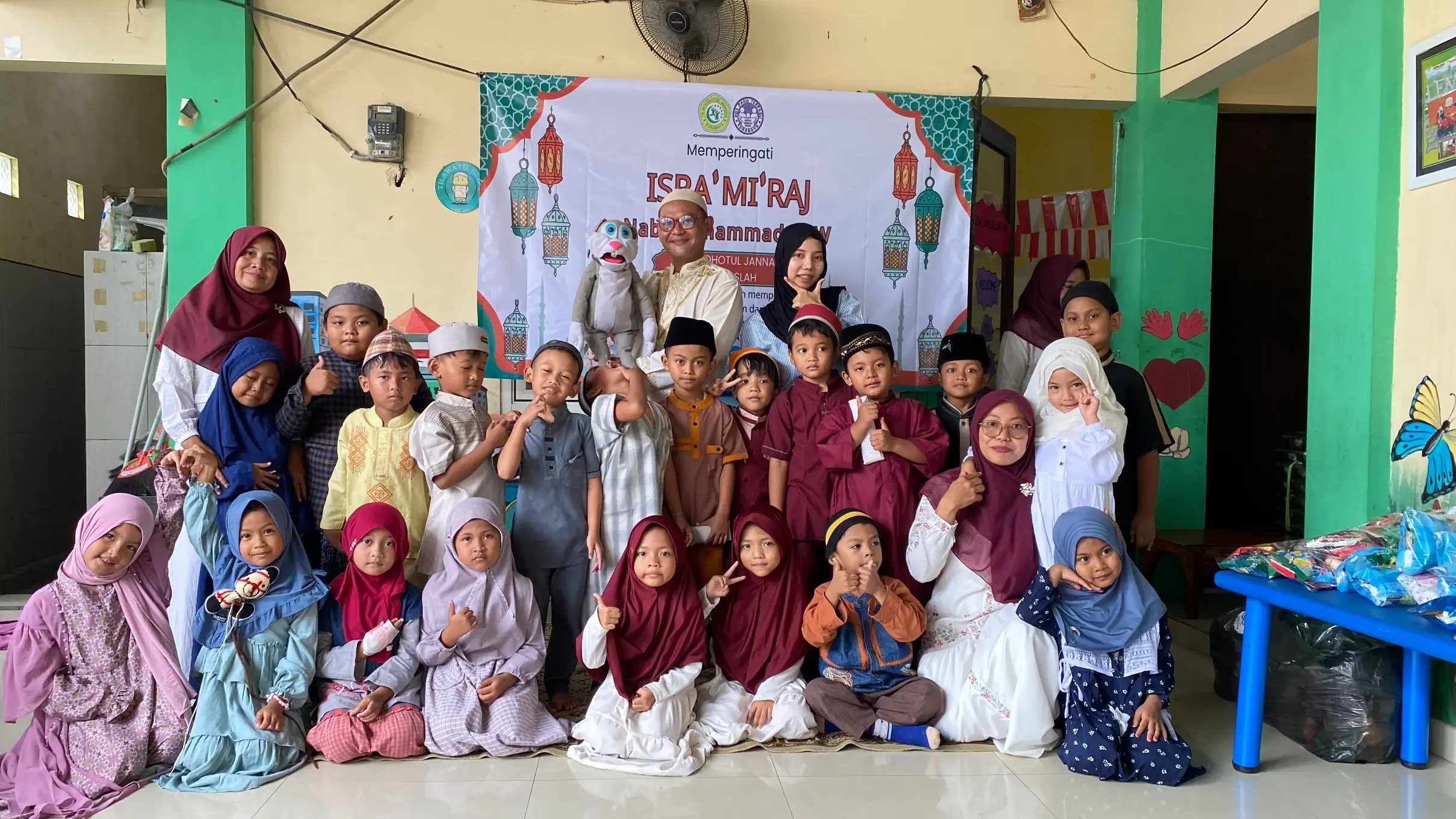 Insan Berkisah Isra’ Mi’raj Hadir di TK Roudhotul Jannah & PPT Al Aslah, Tanamkan Nilai Iman Sejak Dini